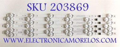 KIT DE LED'S PARA TV LG ( 7 PZ ) / NUMERO DE PARTE EAV65035701 / SSCÇY21 SLIM TRIDENT_55UP80_LGD_A_S / SSCÇY21 SLIM TRIDENT_55UP80_LGD_A_REV00_200722 / PANEL NC550TQG -AAKH5 / MODELO 55NANO75UQA